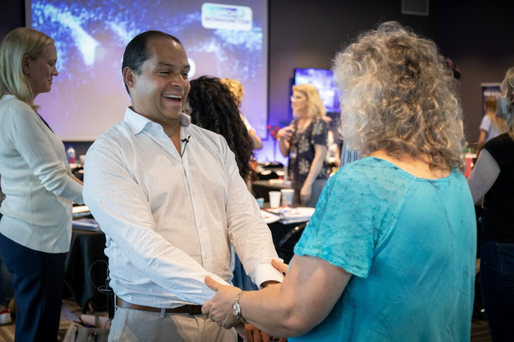 Dr Garcia with students scaled 1