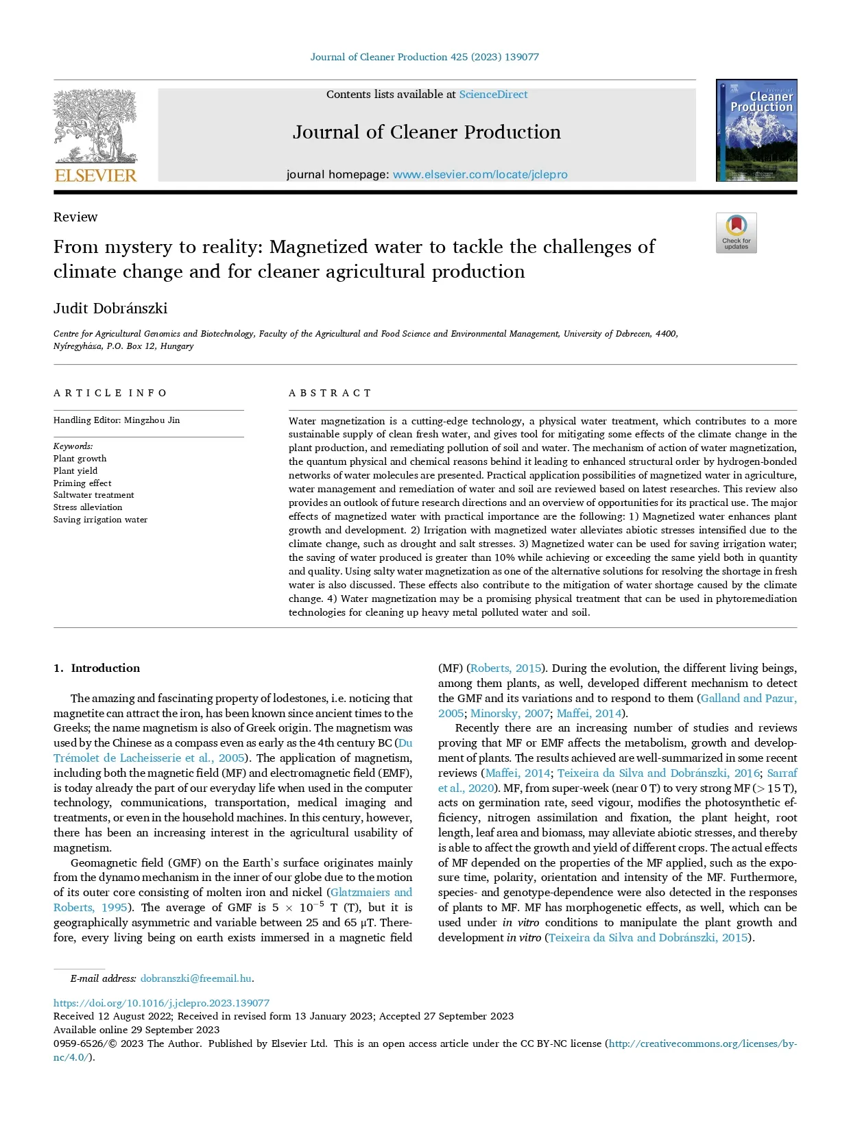 Magnetized_Pipe_Research_Article_From_Mystery_to_reality_Magnetized_water